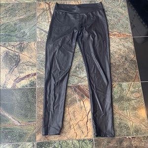 Faux leather pants